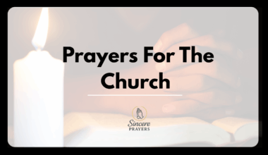 Prayers For The Church