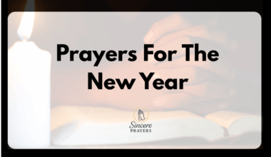 Prayers For The New Year