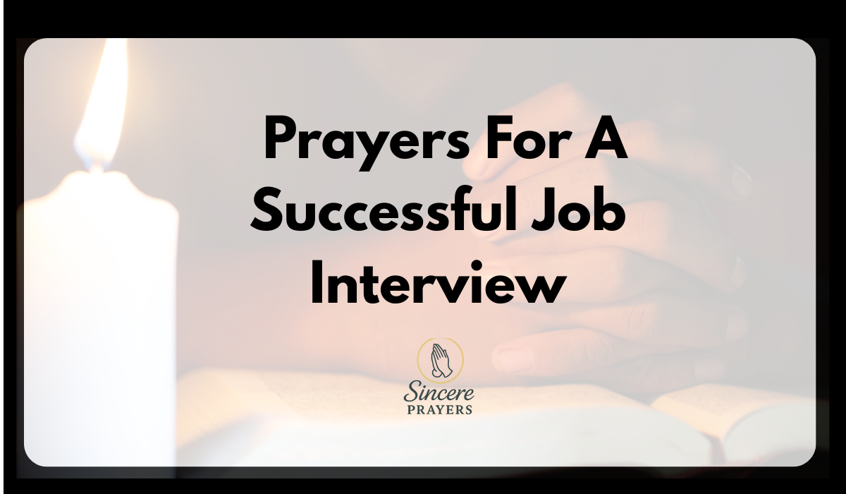 Prayers For A Successful Job Interview
